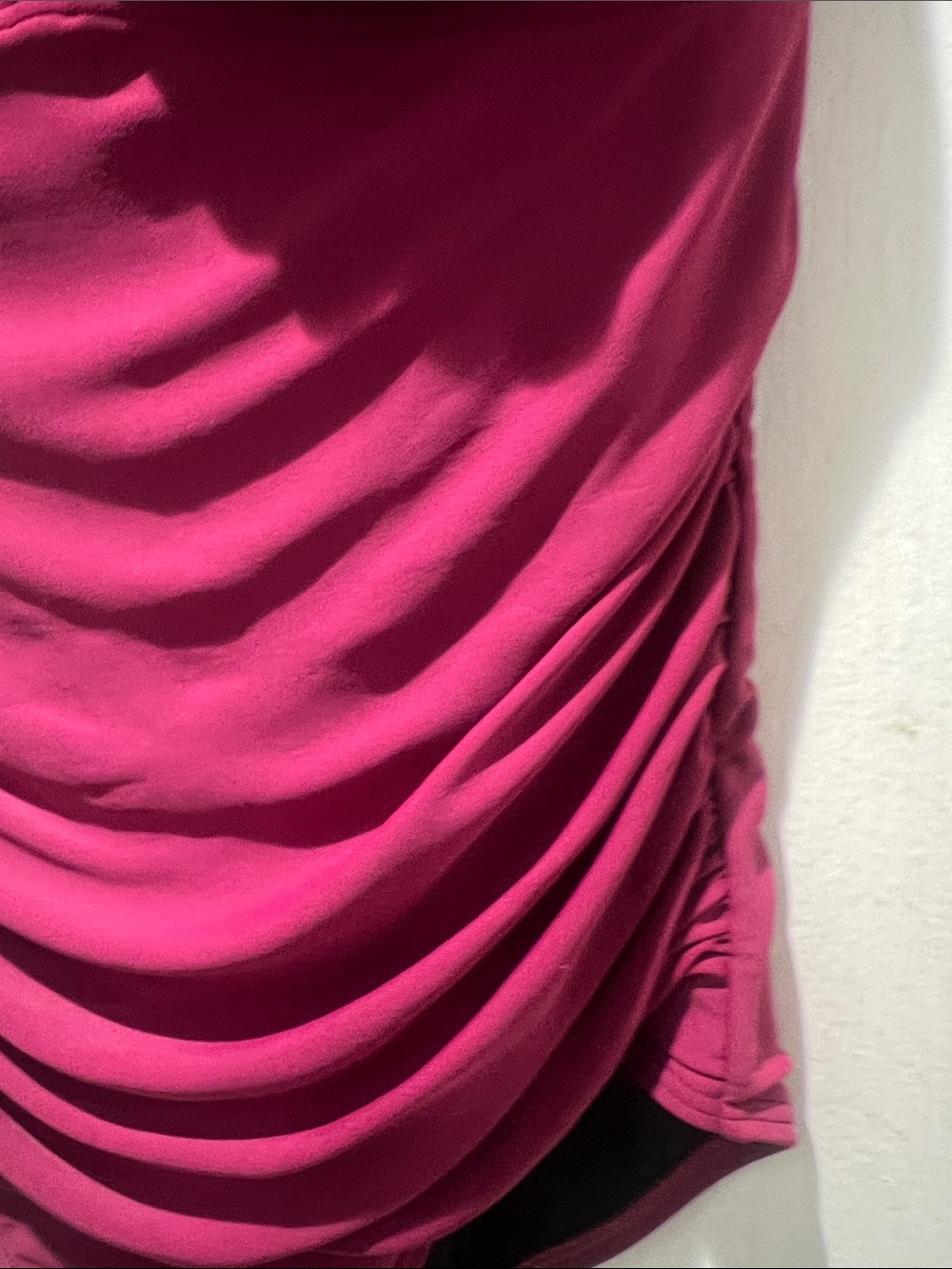 DKNY Magenta Ruffled One-Piece Swimsuit - Picture 6 of 12